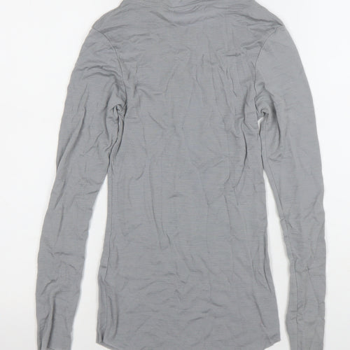 Savida Women's Grey Long Sleeve Crew Neck Jersey Top Size 10