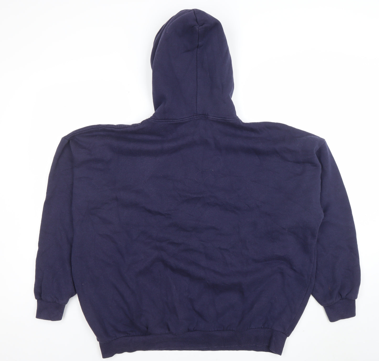 PrettyLittleThing Navy Blue Women's Pullover Hoodie Size M Cotton Blend