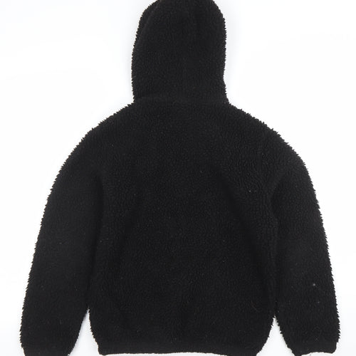 Champion Girls Black Fleece 1/4 Zip Pullover Hoodie Size L