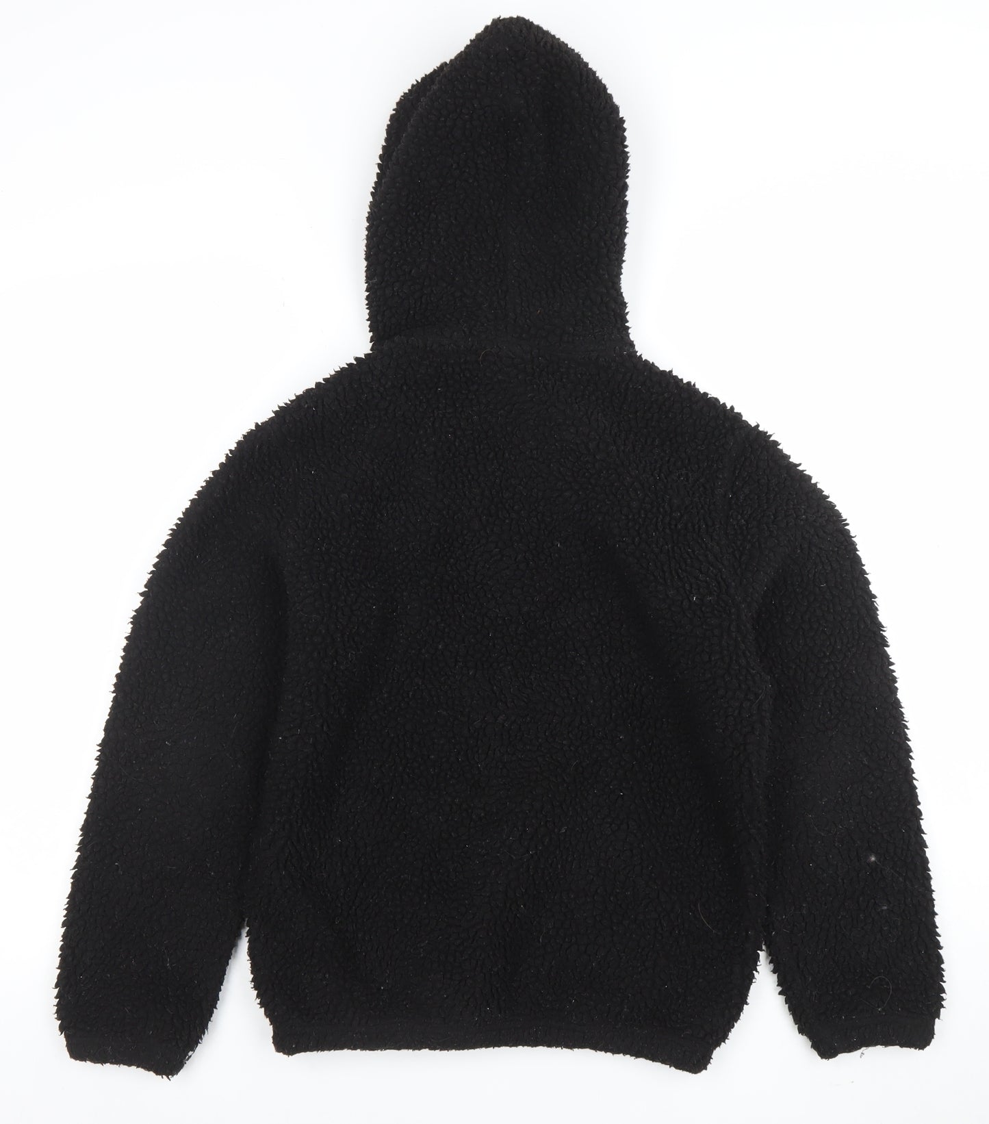 Champion Girls Black Fleece 1/4 Zip Pullover Hoodie Size L