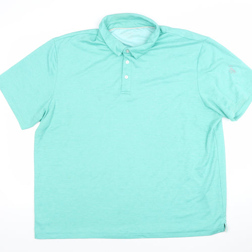 Dorcus Men’s Green 2XL Performance Golf Polo Shirt