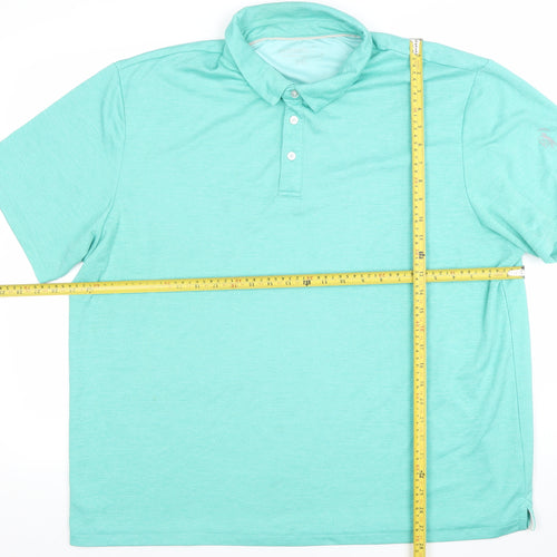 Dorcus Men’s Green 2XL Performance Golf Polo Shirt