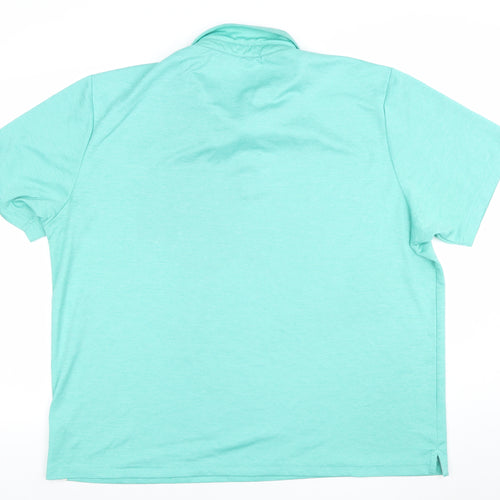 Dorcus Men’s Green 2XL Performance Golf Polo Shirt