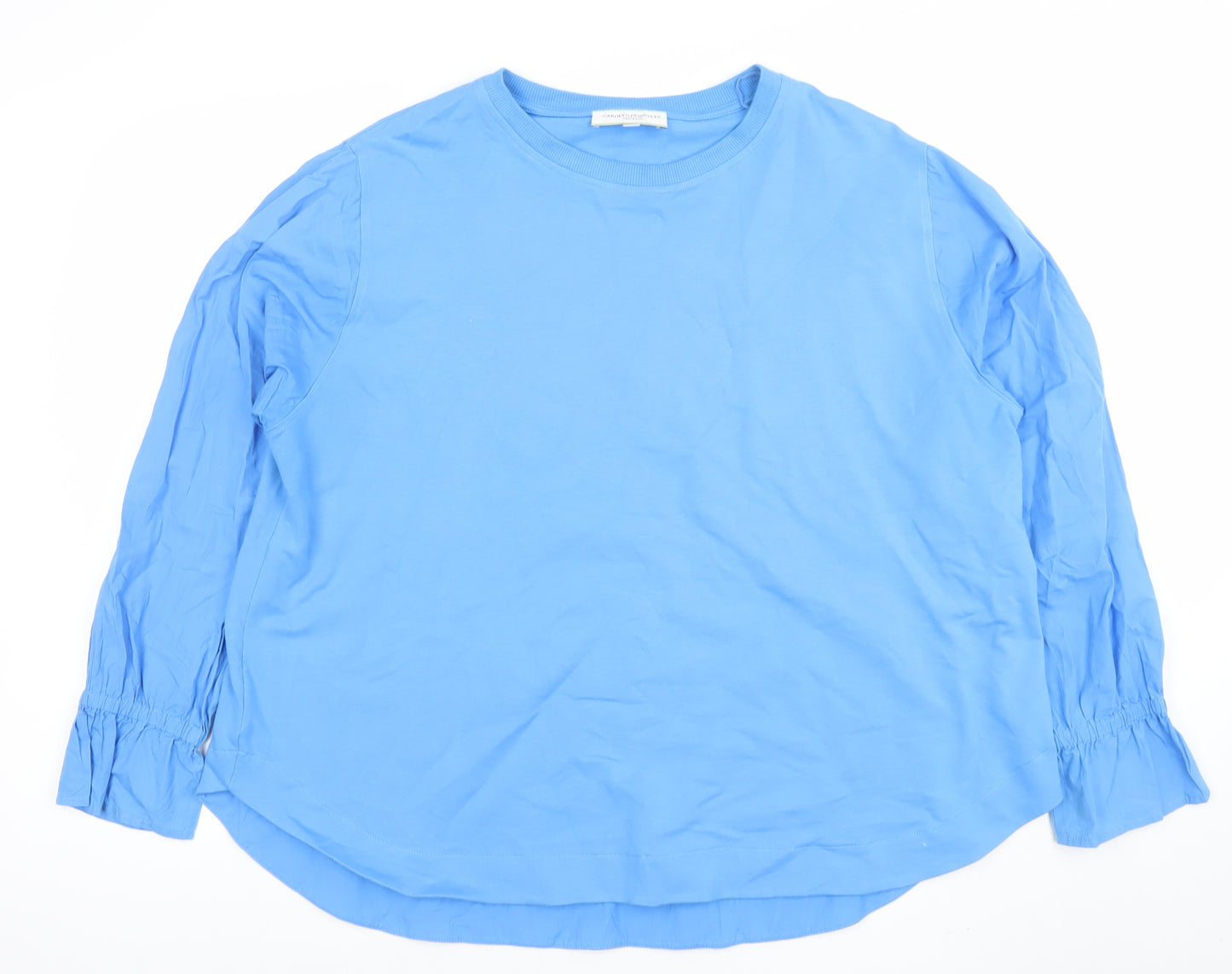 Carolyn Donnelly The Edit Blue Long Sleeve Jersey Top XL Women's Casual