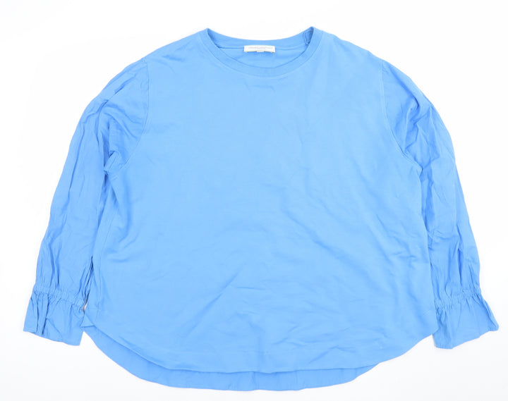 Carolyn Donnelly The Edit Blue Long Sleeve Jersey Top XL Women's Casual