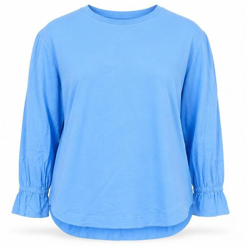 Carolyn Donnelly The Edit Blue Long Sleeve Jersey Top XL Women's Casual