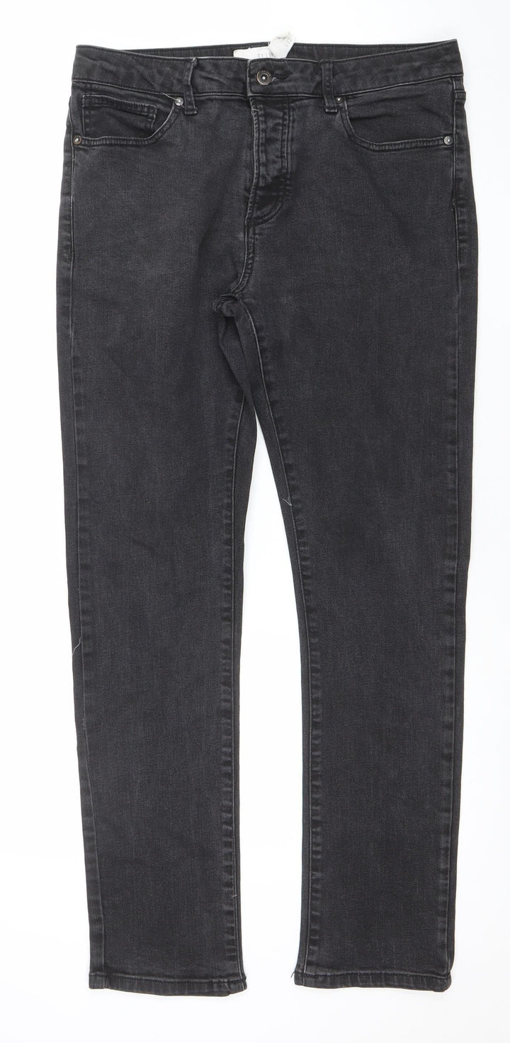 Topman Men's Black Slim Fit Straight Leg Jeans W34 L32