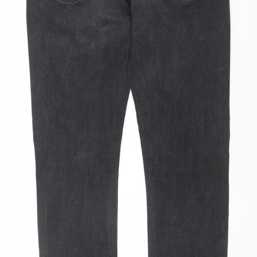 Topman Men's Black Slim Fit Straight Leg Jeans W34 L32