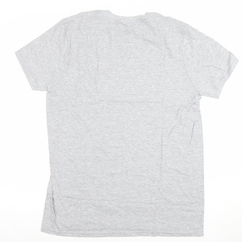 Marvel Men’s Grey Hulk vs Ultron Avengers Graphic T-Shirt Medium