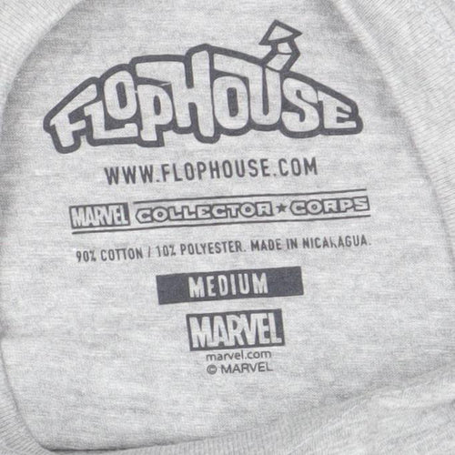 Marvel Men’s Grey Hulk vs Ultron Avengers Graphic T-Shirt Medium