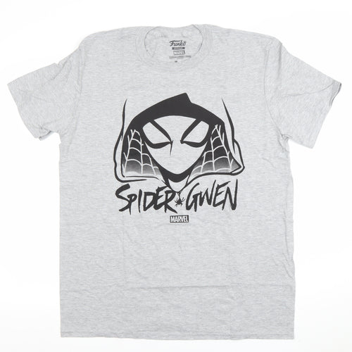 Funko Marvel Spider-Gwen Grey Men's Medium Graphic T-Shirt