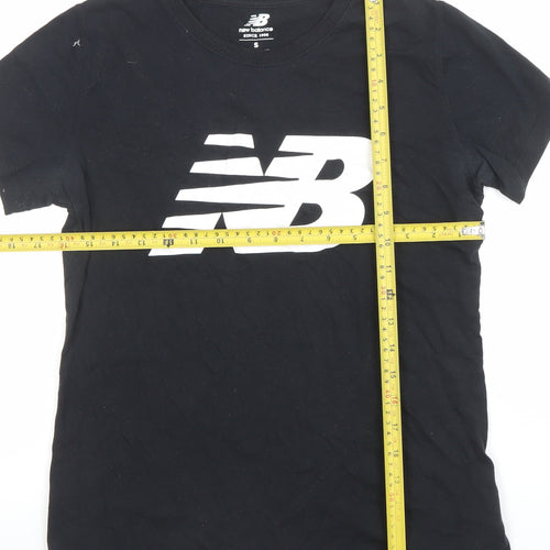 New Balance Men Black S Short Sleeve Crew Neck Graphic T-Shirt
