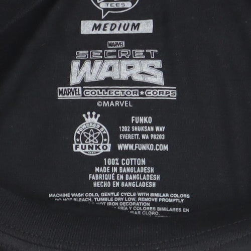 Funko Men’s Black Marvel Secret Wars Graphic T-Shirt Size M