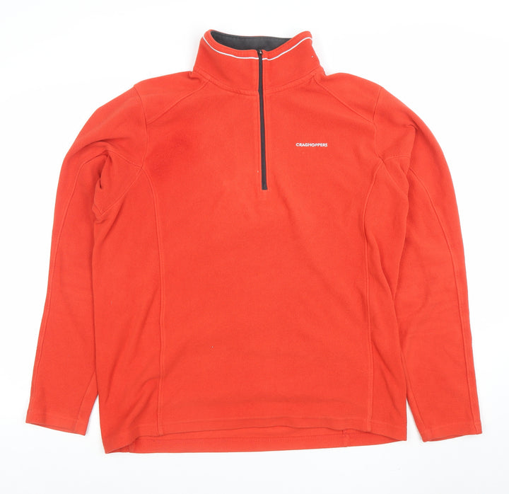 Craghoppers Men's Red Fleece 1/2 Zip Pullover Sweatshirt M