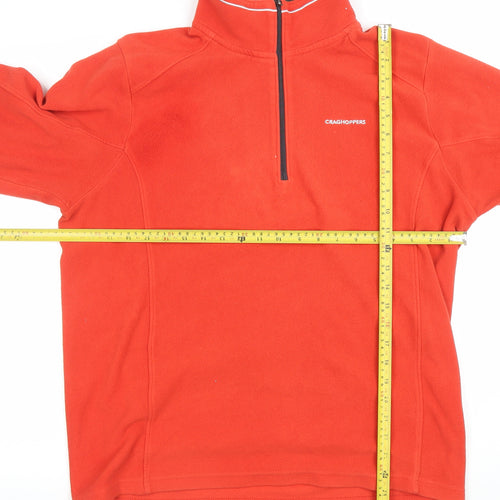 Craghoppers Men's Red Fleece 1/2 Zip Pullover Sweatshirt M