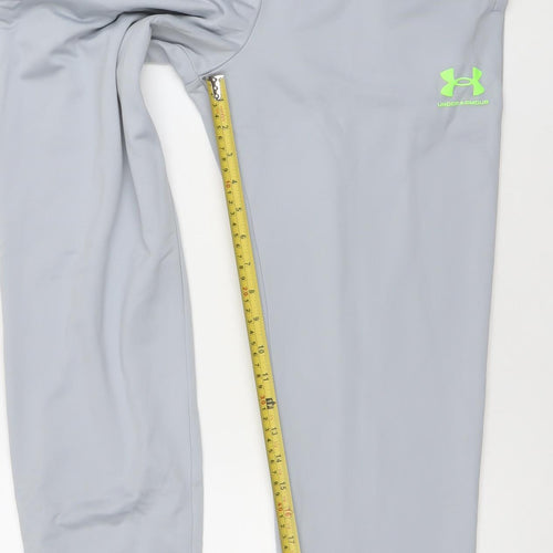 Under Armour Boys Grey XL Jogger Trousers Stretch Quick Dry Activewear