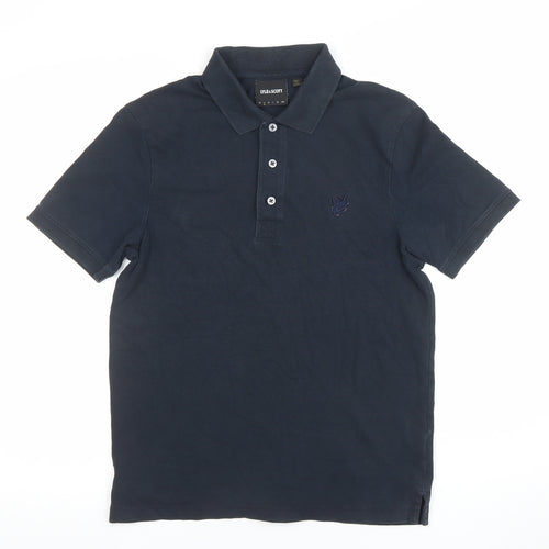 Lyle & Scott Men’s Blue Cotton Polo Shirt Size M Classic Fit