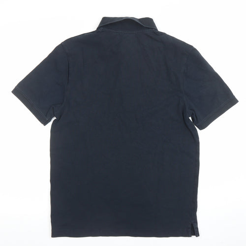 Lyle & Scott Men’s Blue Cotton Polo Shirt Size M Classic Fit