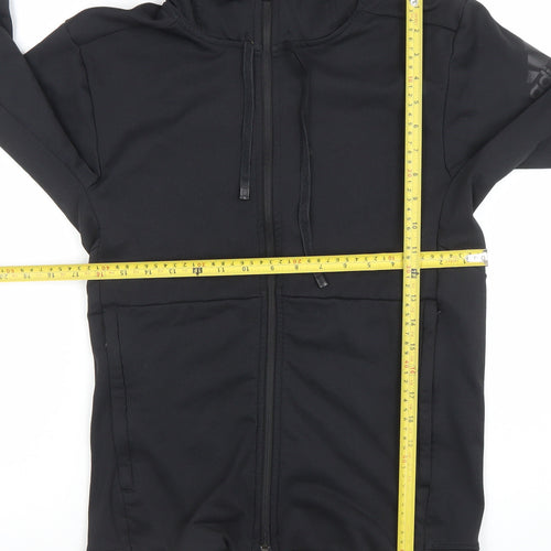 Adidas Men's Black XS Full Zip ClimaWarm Hoodie