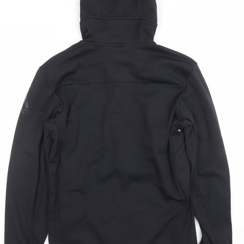 Adidas Men's Black XS Full Zip ClimaWarm Hoodie