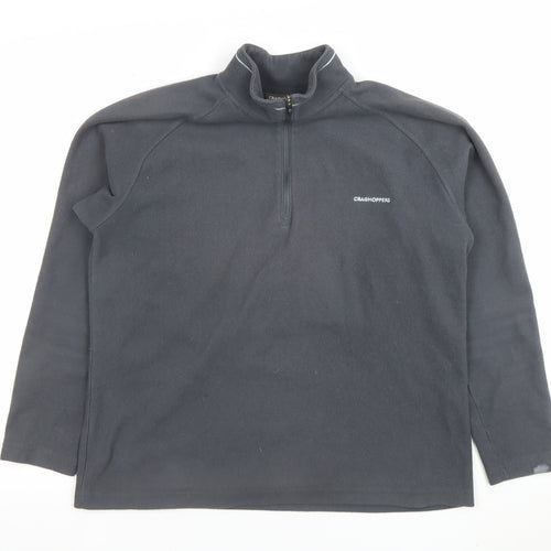 Craghoppers Women's Black Fleece Pullover Sweatshirt Size 14 UK