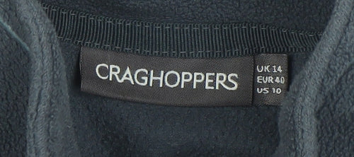 Craghoppers Women's Black Fleece Pullover Sweatshirt Size 14 UK