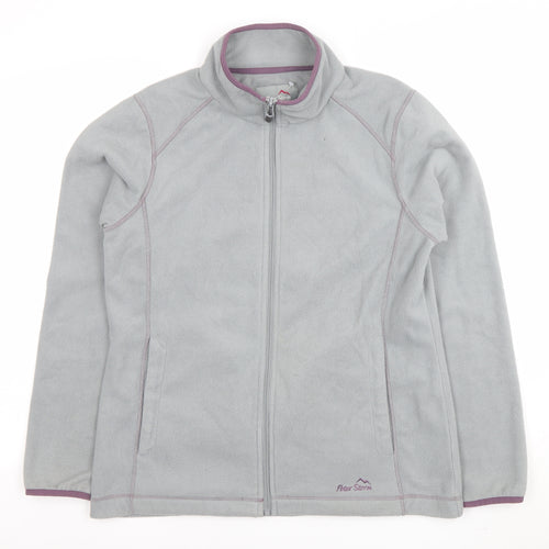 Peter Storm Womens Grey Full Zip Fleece Jacket Size 12
