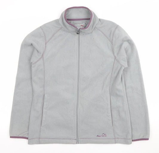 Peter Storm Womens Grey Full Zip Fleece Jacket Size 12
