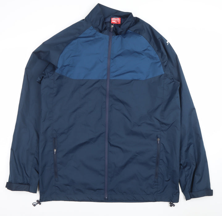 Slazenger Men's Blue Lightweight Windbreaker Jacket L
