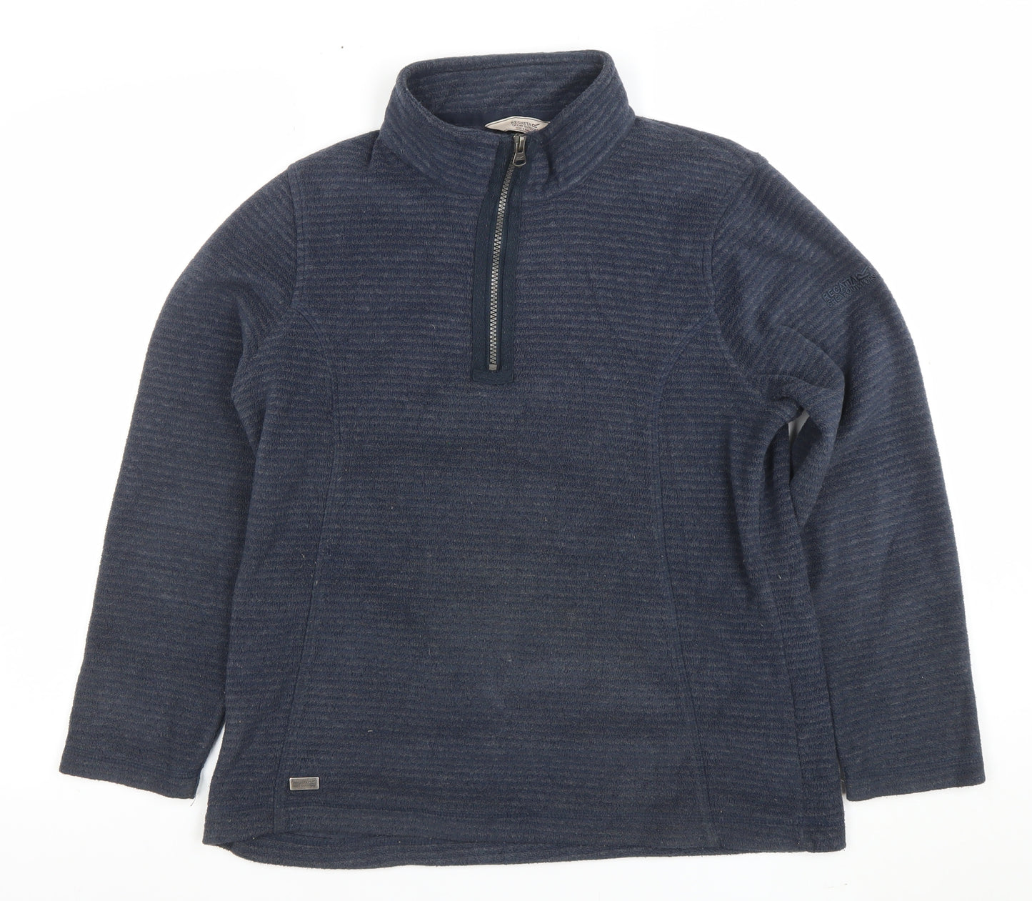 Regatta Women Navy 1/2 Zip Fleece Pullover Size 14 Outdoor Sweatshirt