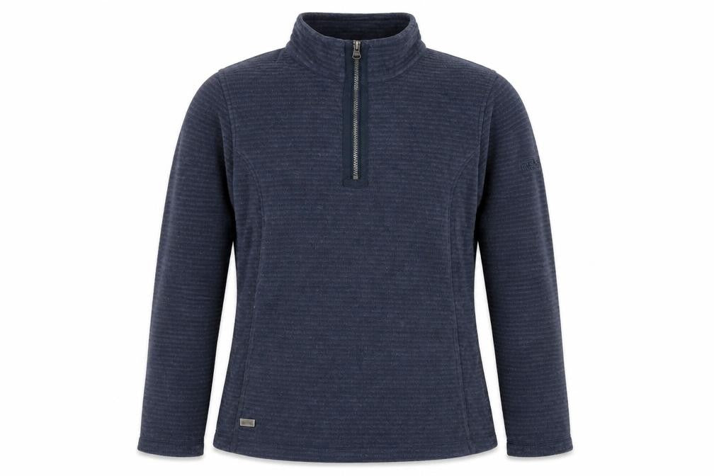 Regatta Women Navy 1/2 Zip Fleece Pullover Size 14 Outdoor Sweatshirt
