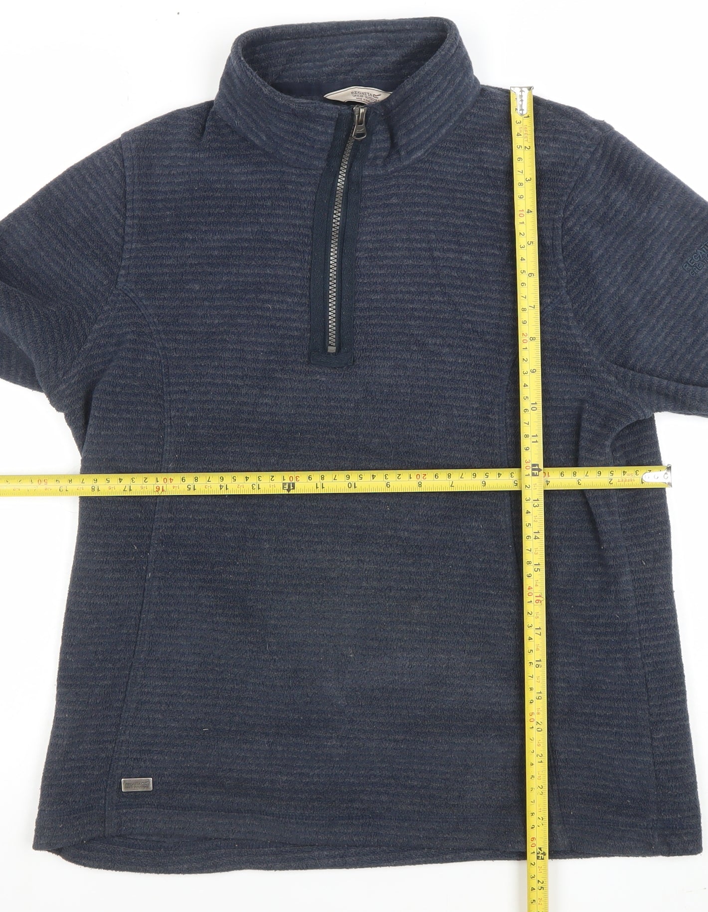 Regatta Women Navy 1/2 Zip Fleece Pullover Size 14 Outdoor Sweatshirt