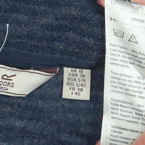 Regatta Women Navy 1/2 Zip Fleece Pullover Size 14 Outdoor Sweatshirt