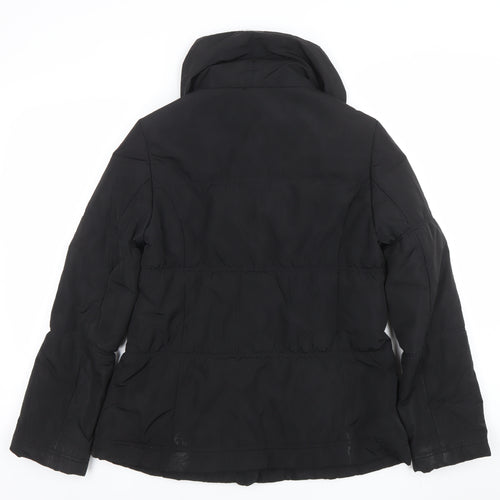 Alexon Women's Black Size 10 Mid-Length Puffer Coat with Toggle Fastening