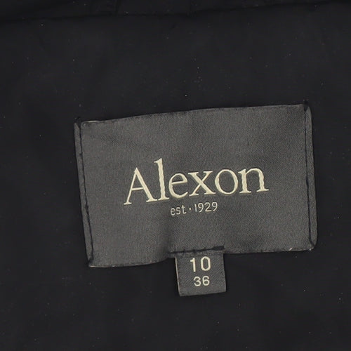 Alexon Women's Black Size 10 Mid-Length Puffer Coat with Toggle Fastening
