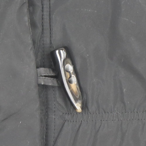 Alexon Women's Black Size 10 Mid-Length Puffer Coat with Toggle Fastening