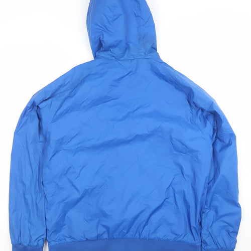 SUN68 Men's Blue Hooded Windbreaker Jacket XL