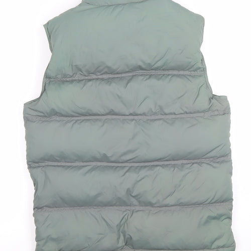 Lands' End Men's Green Puffer Down Waistcoat S Regular Winter