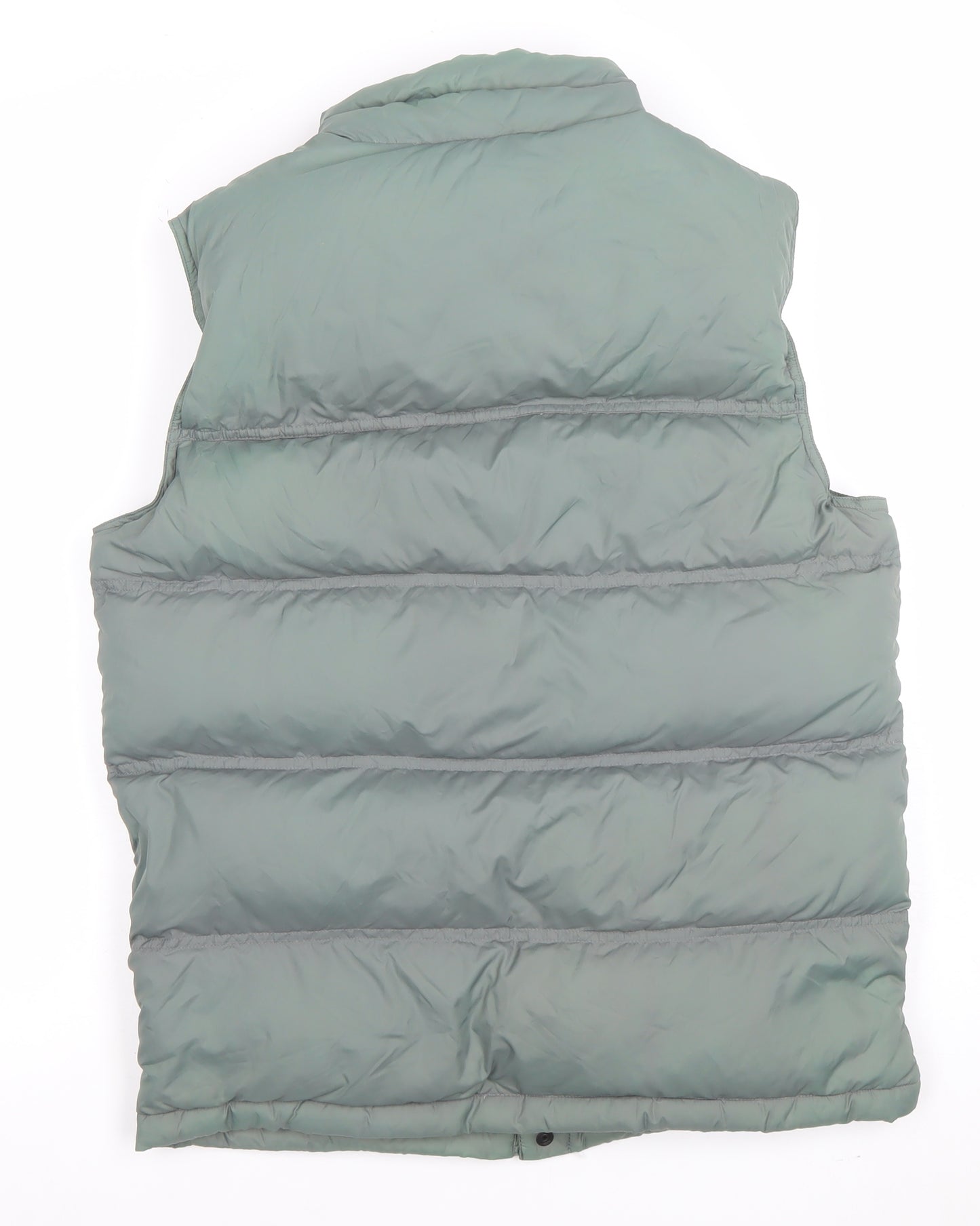 Lands' End Men's Green Puffer Down Waistcoat S Regular Winter