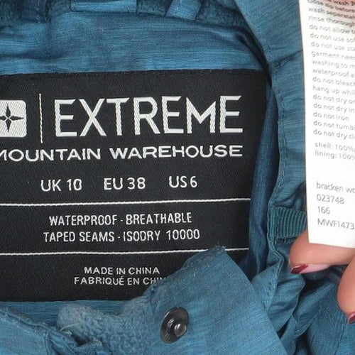 Mountain Warehouse Womens Blue 3-in-1 Waterproof Jacket Size 10