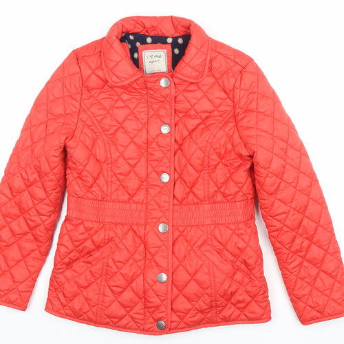 Next Girls Red Quilted Mid-Length Padded Jacket 11-12 Years