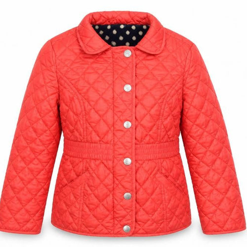 Next Girls Red Quilted Mid-Length Padded Jacket 11-12 Years