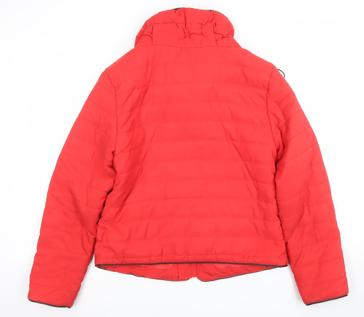 Quiz Womens Red Size 14 Hooded Puffer Jacket