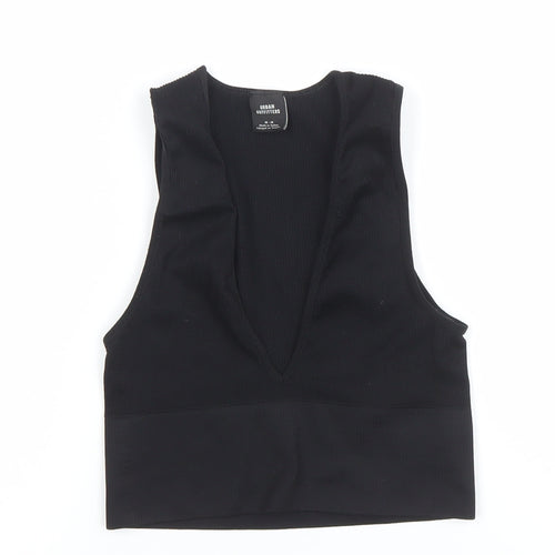 Urban Outfitters Women Black M Sports Bra Seamless Nylon Elastane
