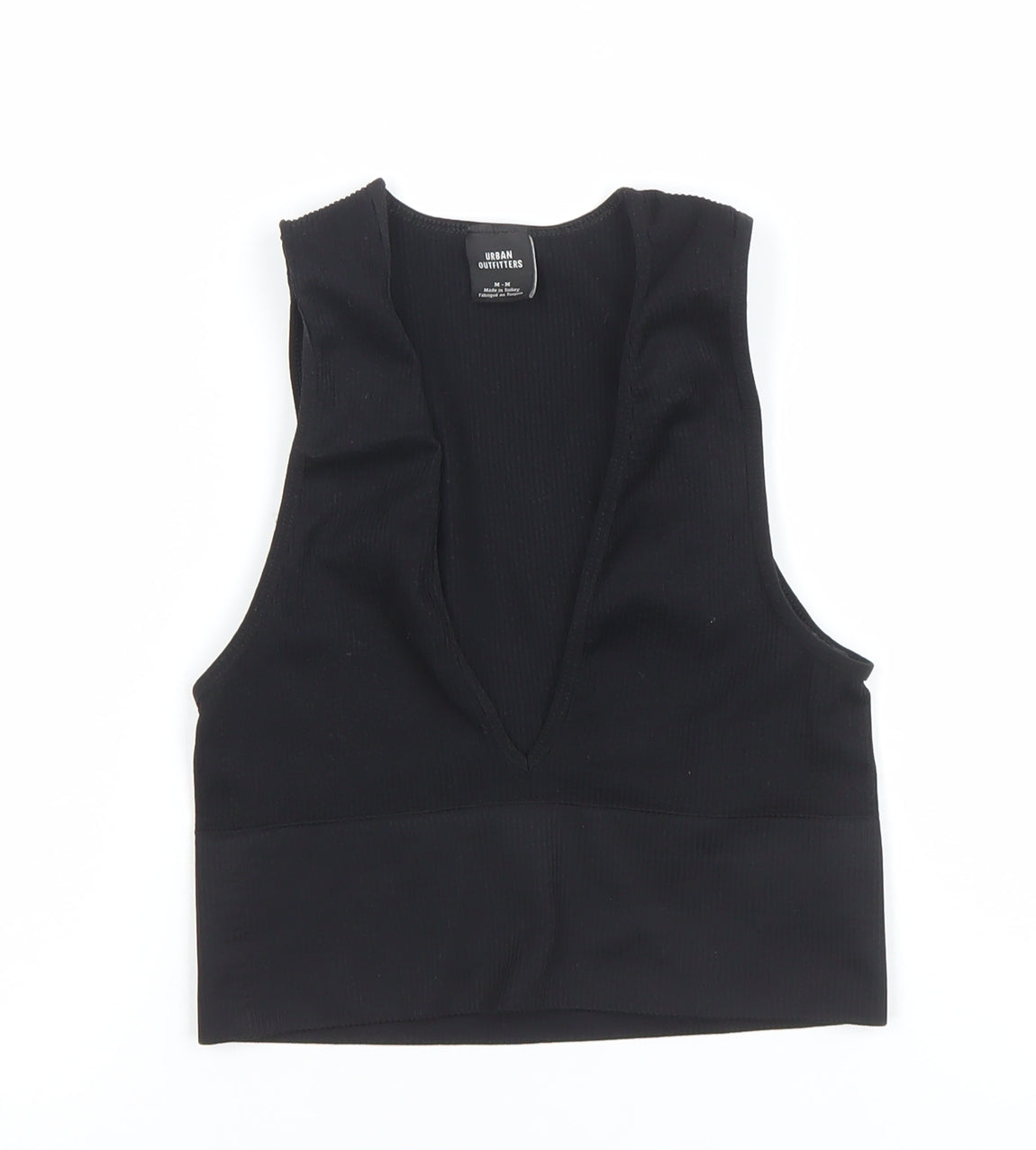 Urban Outfitters Women Black M Sports Bra Seamless Nylon Elastane