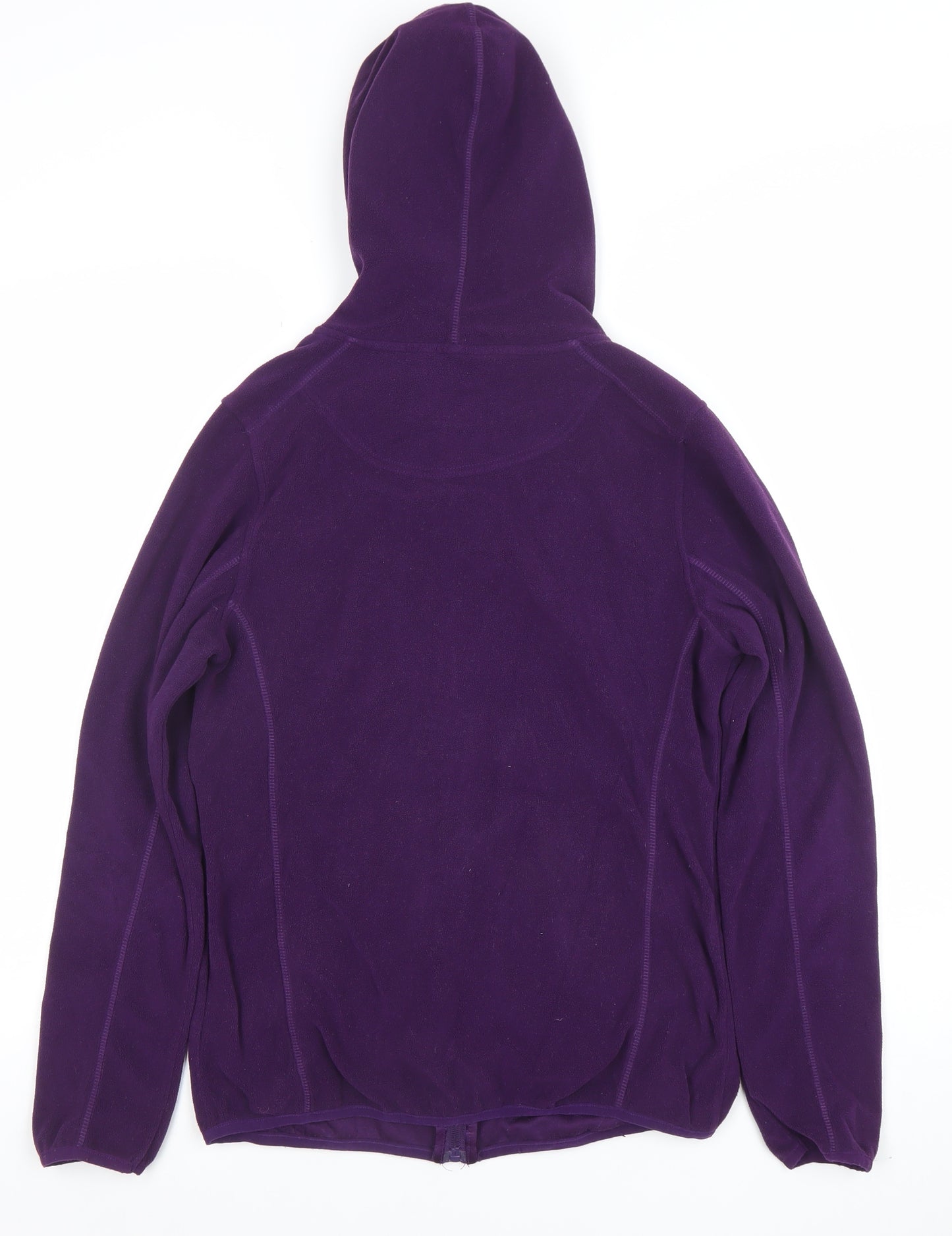 Peter Storm Womens Purple Fleece Hooded Full Zip Jacket Size 10