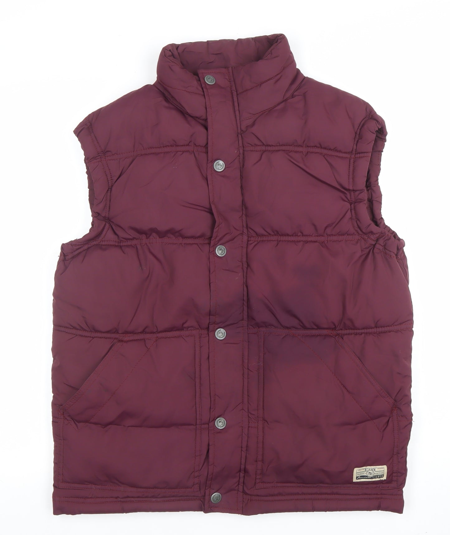 EASY Men's Red Padded Bodywarmer Waistcoat Size S Polyester