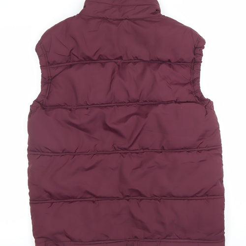 EASY Men's Red Padded Bodywarmer Waistcoat Size S Polyester