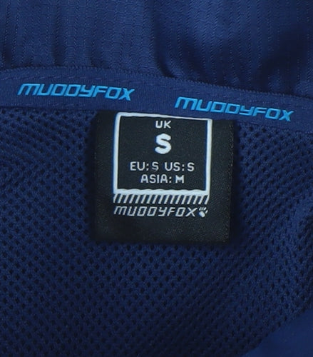 Muddyfox Men's Blue Windbreaker Cycling Jacket Size S Lightweight Waterproof