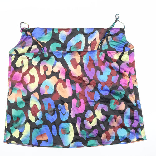 River Island Women Multicoloured Animal Print Camisole Top Size 18